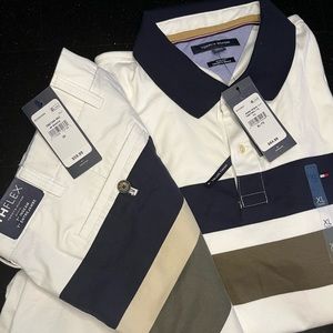 Tommy Hilfiger 🔥Bundle🔥Slim Fit Polo Size XL Men & Shorts Mens 38 x 7